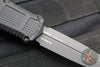 Benchmade Claymore OTF Auto Knife- Mini- First Production- Double Edge- Black Grivory Body- Smoke Gray PVD Finished Plain Edge Blade 3375GY