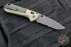 Benchmade Redoubt- Tanto Edge- First Production- Ranger Green Grivory Handle- Black Part Serrated Edge Blade 431SBK-1