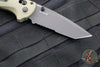 Benchmade Redoubt- Tanto Edge- First Production- Ranger Green Grivory Handle- Black Part Serrated Edge Blade 431SBK-1