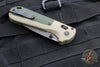 Benchmade Redoubt- Tanto Edge- First Production- Ranger Green Grivory Handle- Black Part Serrated Edge Blade 431SBK-1