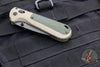 Benchmade Redoubt- Tanto Edge- First Production- Ranger Green Grivory Handle- Black Part Serrated Edge Blade 431SBK-1