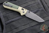 Benchmade Redoubt- Tanto Edge- Ranger Green Grivory Handle- Black Plain Edge Blade 431BK-1