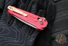 Benchmade Lowden- Axis Lock Flipper- Phoenix Red Aluminum Handle- Gray M390 Blade 491GY-01