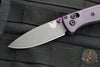 Benchmade Mini Bugout- Drop Point- Purple Grivory Handle- Gray Blade 533GY-09