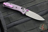 Benchmade Mini Bugout- Drop Point- Purple Grivory Handle- Gray Blade 533GY-09