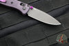 Benchmade Mini Bugout- Drop Point- Purple Grivory Handle- Gray Blade 533GY-09