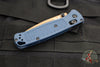 Benchmade Bugout- Drop Point- Crater Blue Handle- Flat Dark Earth Blade 535FE-05