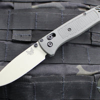 Benchmade Bugout- Drop Point- Dark Olive Grivory Handle- Desert Verde Finished Blade 535TN-11