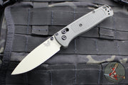 Benchmade Bugout- Drop Point- Dark Olive Grivory Handle- Desert Verde Finished Blade 535TN-11