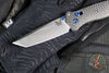 Benchmade Bailout- Tanto Edge- Carbon Fiber Handle- Stonewash Plain Edge- Blue Hardware 537-09