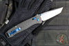 Benchmade Bailout- Tanto Edge- Carbon Fiber Handle- Stonewash Plain Edge- Blue Hardware 537-09