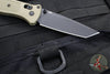 Benchmade Bailout- Tanto Edge- Ranger Green Grivory Handle- Black Plain Edge 537BK-06