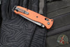Benchmade Bailout- Tanto Edge- Burnt Orange Aluminum Handle- DLC Battleworn Plain Edge 537BK-07