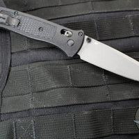 Benchmade Bailout- Tanto Edge- Black Body- Gray Plain Edge 537GY