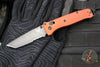 Benchmade Bailout- Tanto Edge- Burnt Orange Aluminum Handle- DLC Battleworn Part Serrated Edge 537SBK-07