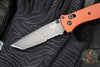 Benchmade Bailout- Tanto Edge- Burnt Orange Aluminum Handle- DLC Battleworn Part Serrated Edge 537SBK-07