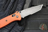 Benchmade Bailout- Tanto Edge- Burnt Orange Aluminum Handle- DLC Battleworn Part Serrated Edge 537SBK-07