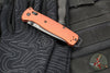 Benchmade Bailout- Tanto Edge- Burnt Orange Aluminum Handle- DLC Battleworn Part Serrated Edge 537SBK-07