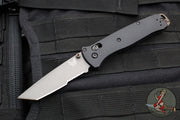 Benchmade Bailout- Tanto Edge- Black Aluminum Handle- Gray Part Serrated Edge 537SGY-03