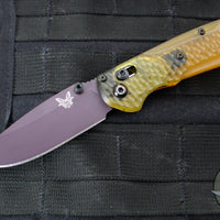 Benchmade Mini-Freek- Limited Edition- Ultem Handle- Purple Plain M4 Steel Blade 565PL-2501