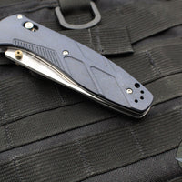 Benchmade Barrage Axis-Assisted Folder- Blue Canyon Richlite Handle- Stonewash Finished CPM-S30V Blade 581-03