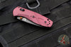 Benchmade Mini Barrage Axis-assisted Folder- Single Edge- Redstone Richlite Handle- Cerakoted Cobalt Finished CPM-S30V Blade 585BK-04