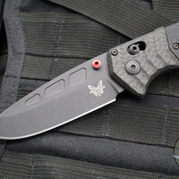 Benchmade PSK- Axis Lock Folder- Black G-10 Handle- Carbon Fiber Bolster- Black Magnacut Blade 593BK-01