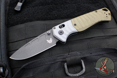 Benchmade PSK- Axis Lock Folder- OD Green G-10 Handle- Gray G-10 Bolster- Black Magnacut Blade 593BK