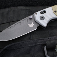 Benchmade PSK- Axis Lock Folder- OD Green G-10 Handle- Gray G-10 Bolster- Black Magnacut Blade 593BK