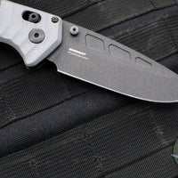 Benchmade PSK- Axis Lock Folder- OD Green G-10 Handle- Gray G-10 Bolster- Black Magnacut Blade 593BK