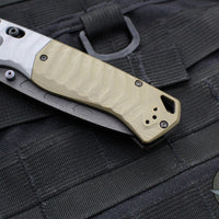 Benchmade PSK- Axis Lock Folder- OD Green G-10 Handle- Gray G-10 Bolster- Black Magnacut Blade 593BK