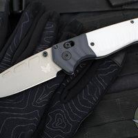 Benchmade PSK- Axis Lock Folder- Storm Gray Grivory Handle- Tempest Gray Grivory Bolster- Gray Elmax Blade 593GY-02