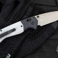 Benchmade PSK- Axis Lock Folder- Storm Gray Grivory Handle- Tempest Gray Grivory Bolster- Gray Elmax Blade 593GY-02