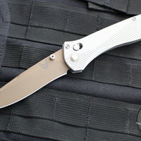 Benchmade Seven Ten Axis Lock Folder- Gray Aluminum Handle- FDE PVD Finished Blade 710FE-24