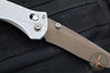 Benchmade Seven Ten Axis Lock Folder- Gray Aluminum Handle- FDE PVD Finished Blade 710FE-24