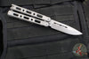 Benchmade 82- Laro Butterfly Balisong- Drop Point- Titanium Handles- Stonewash Magnacut Blade