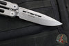 Benchmade 82- Laro Butterfly Balisong- Drop Point- Titanium Handles- Stonewash Magnacut Blade