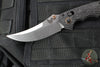 Benchmade Mini Bedlam- Axis Lock Folder- Marbled Carbon Fiber Handle- Stonewash Finished CPM S90V Plain Edge Blade 865-02