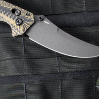 Benchmade Mini Bedlam- Axis Lock Folder- Coyote/Black/OD Green G-10 Handle- Black Finished CPM S90V Plain Edge Blade 865BK-01