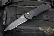 Benchmade Auto Stryker- Tanto Edge- Black Handle- Black Part Serrated Blade 9101SBK