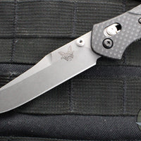 Benchmade Osbourne Axis Lock Folder- Reverse Tanto- Carbon Fiber Handle- Stonewash Blade 940-1