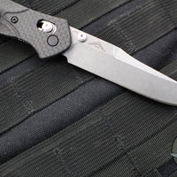 Benchmade Osbourne Axis Lock Folder- Reverse Tanto- Carbon Fiber Handle- Stonewash Blade 940-1