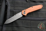 Benchmade Osbourne- AUTO OTS- Reverse Tanto- Burnt Copper Aluminum Handle- Black Stonewashed Plain Edge Blade 9400BK-03