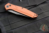 Benchmade Osbourne- AUTO OTS- Reverse Tanto- Burnt Copper Aluminum Handle- Black Stonewashed Plain Edge Blade 9400BK-03
