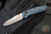 Benchmade Mini Osbourne- Reverse Tanto- Blue Denim Micarta Handle- Stonewash M390 Blade 945-04
