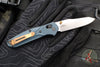 Benchmade Mini Osbourne- Reverse Tanto- Blue Denim Micarta Handle- Stonewash M390 Blade 945-04