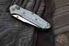 Benchmade Mini Osbourne- Reverse Tanto- Blue Denim Micarta Handle- Stonewash M390 Blade 945-04