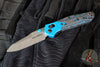 Benchmade Gold Class- Mini Osbourne- Reverse Tanto- Artic Storm Fat Carbon Fiber Scale- Damasteel Blade SN2657