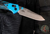 Benchmade Gold Class- Mini Osbourne- Reverse Tanto- Artic Storm Fat Carbon Fiber Scale- Damasteel Blade SN2838