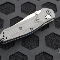 Benchmade Mini Osbourne- Reverse Tanto- Carbon Fiber Handle- Satin S90V Blade 945-2